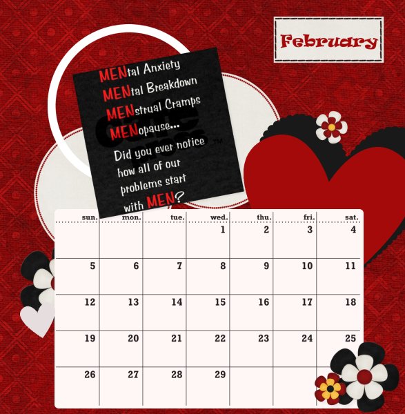 2012 CD Calendar Feb