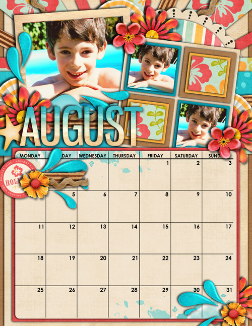 2014 Calendar August