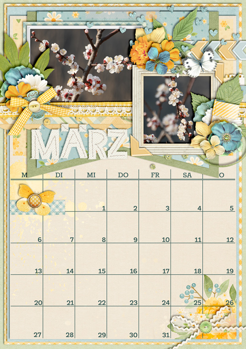 2017 Calendar - March