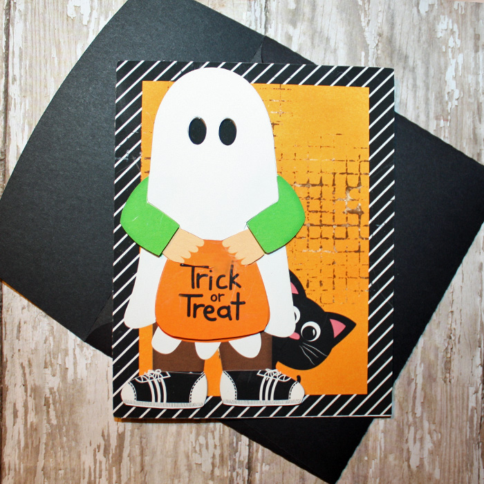 3D Halloween Ghost Card