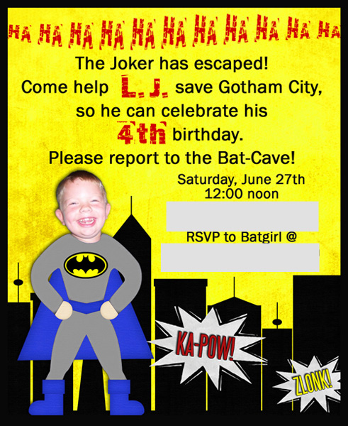 4th Birthday Invitation