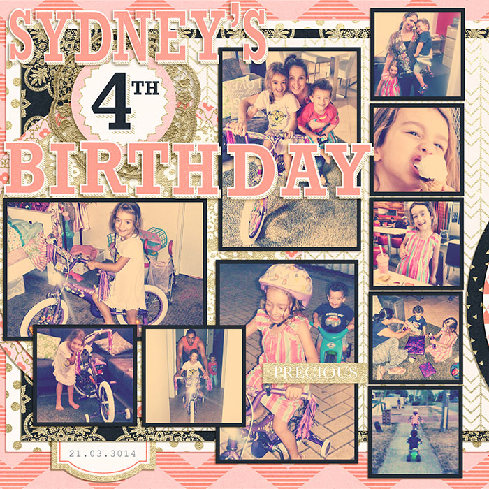 4th Birthday Page 1