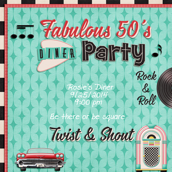 50's Diner Party