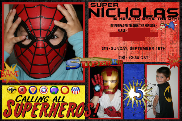 5th Birthday Invite