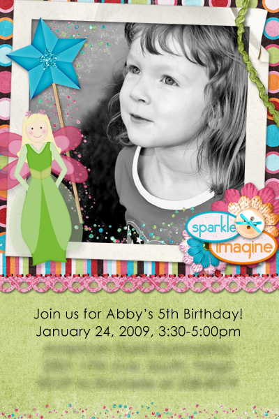 5th Birthday Invite