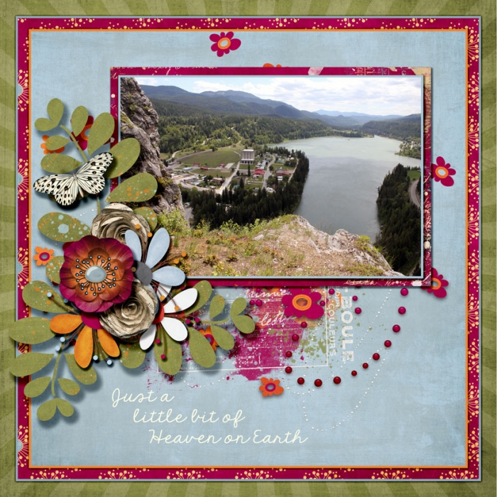 #8 SCRAP A PAGE WITH A KIT FROM  YOUR FAVORITE SWEET SHOPPE DESIGNER