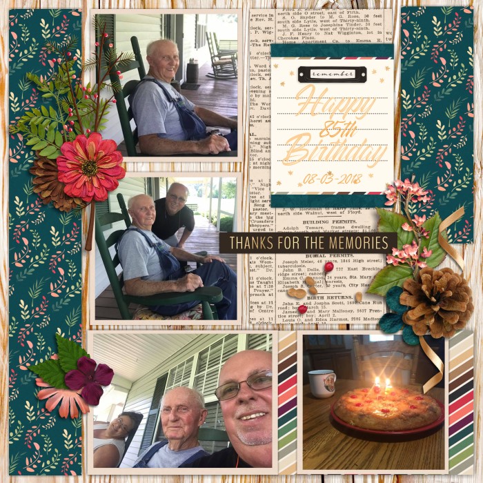 85th Birthday Dad