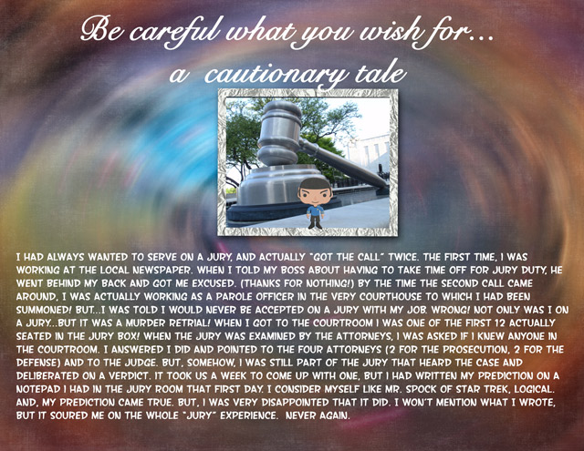 ...a cautionary tale