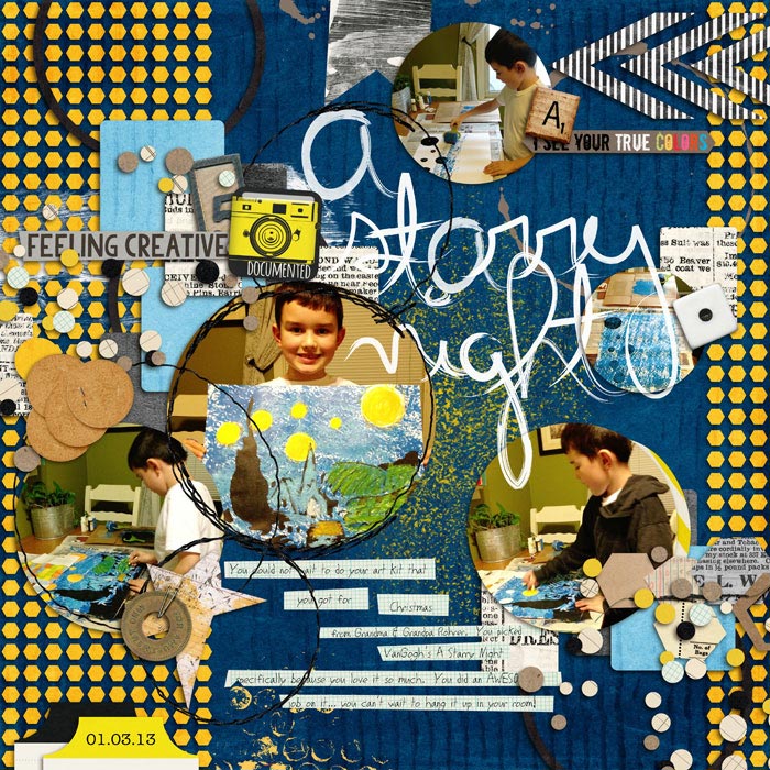 a starry night.