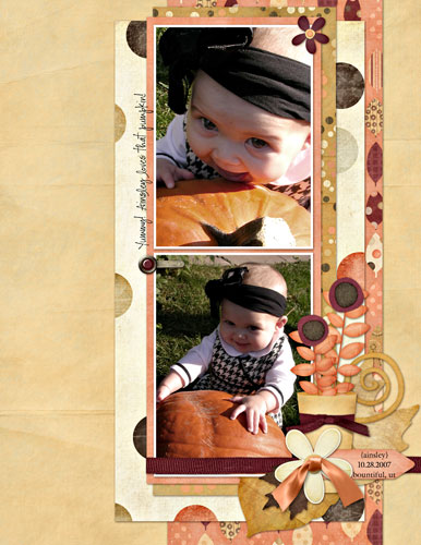 {a} yummy pumpkin!