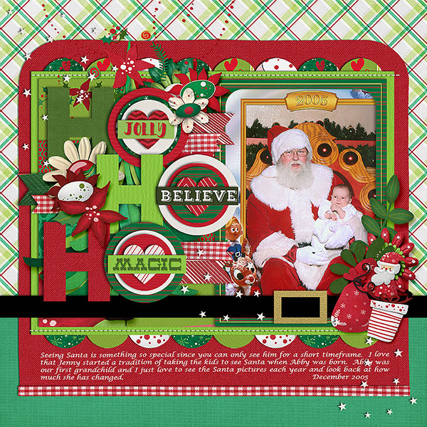 Abby's 1st Santa Visit
