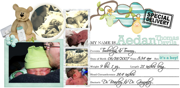 Aedan's Arrival
