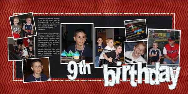 Aidan's 9th Birthday
