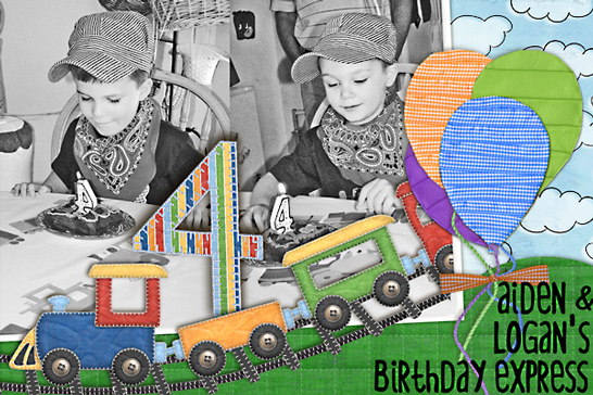 Aiden & Logans Birthday Express