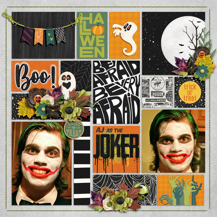AJ as the Joker