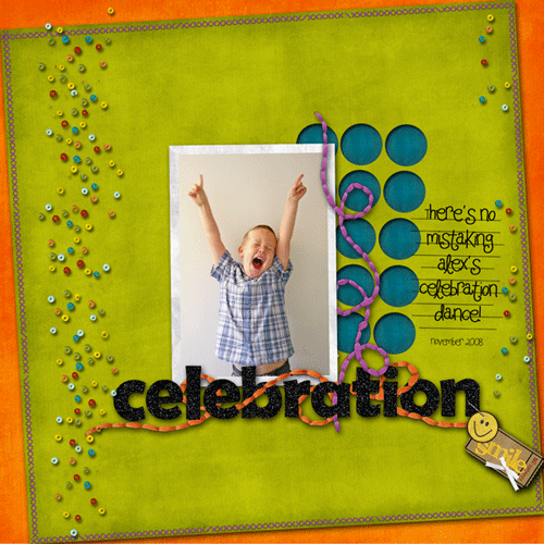 Alex's celebration dance