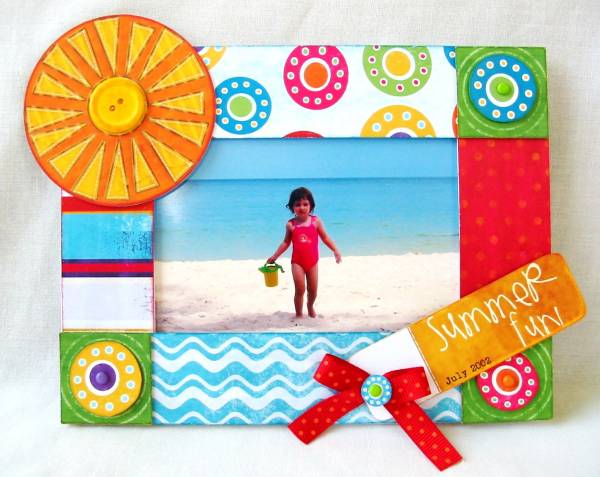 Altered Picture Frame ~ Heat Wave