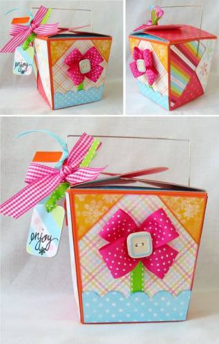 Altered Take Out Box ~ Sassy Pants