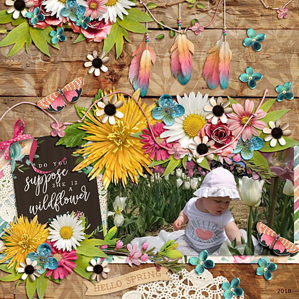 Among the spring flowers