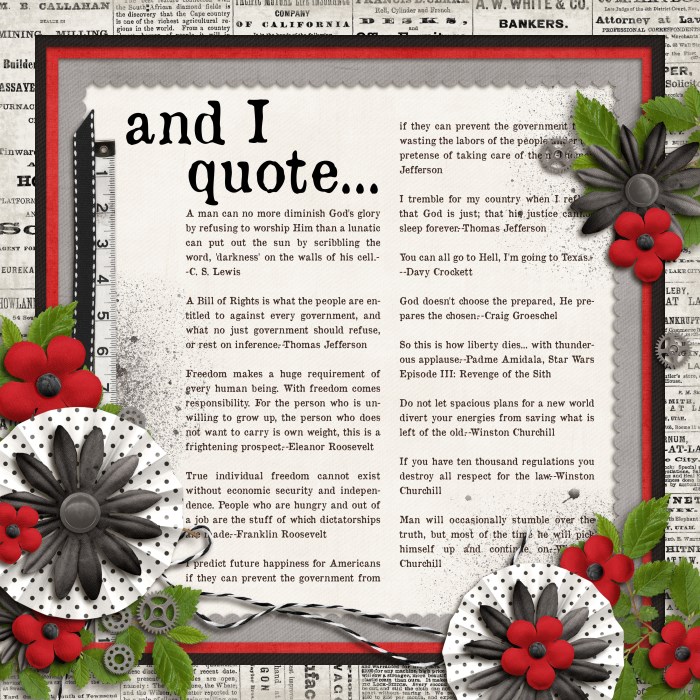 and I quote..