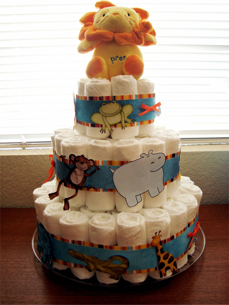 Animal Diaper Cake