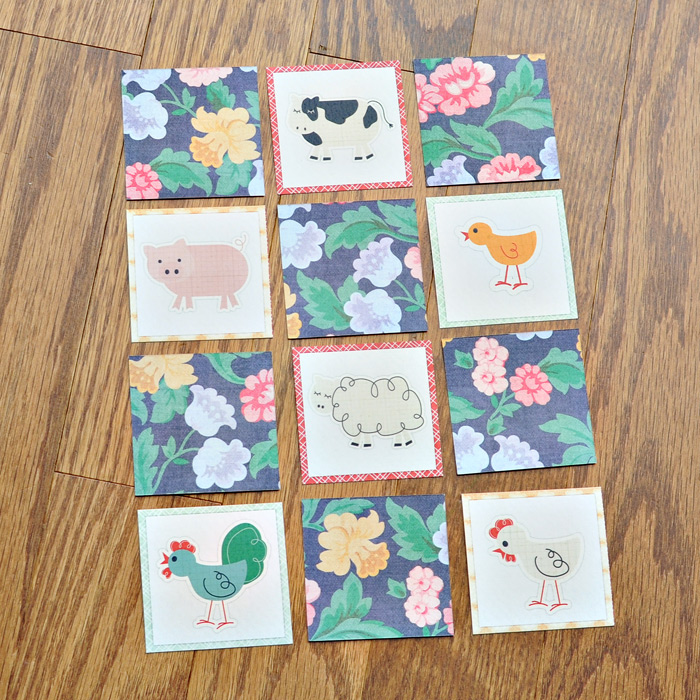 Animal Memory Card Game