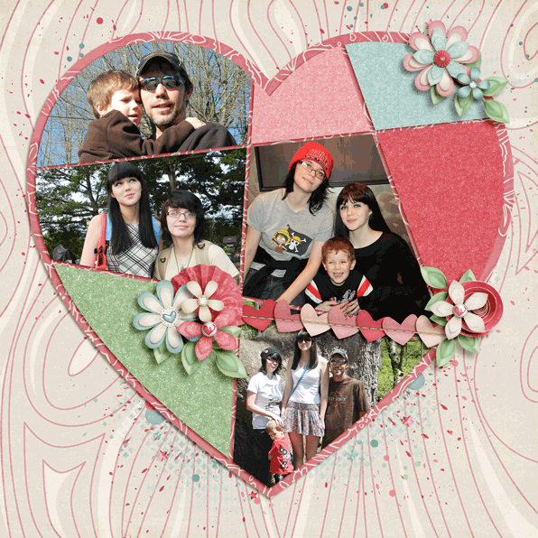 Animated layout-Pieces of my Heart