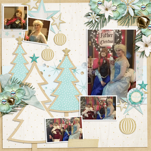 Anna & Elsa Visit Santa 2015