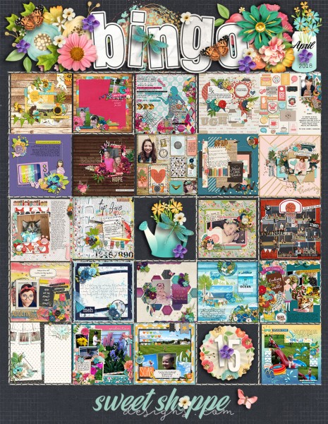 April 2018  Bingo Card