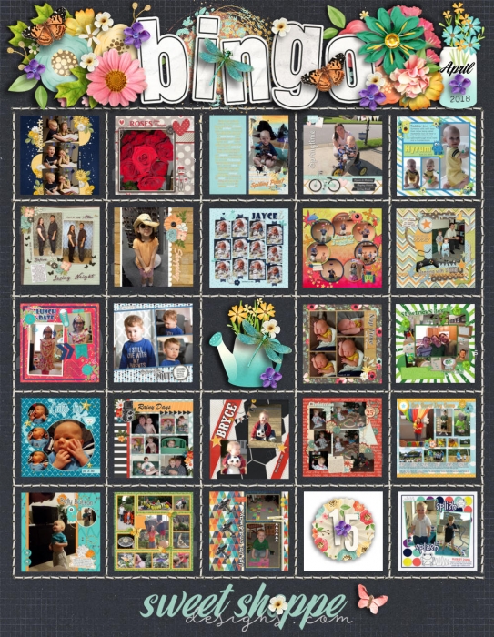 April 2018 Bingo Card