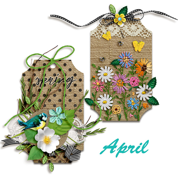 April 2025 Spring Tags
