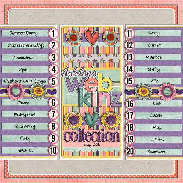 Ashley's Webkinz Collection I