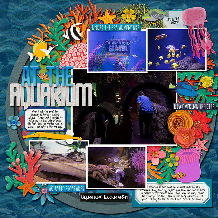 at the aquarium