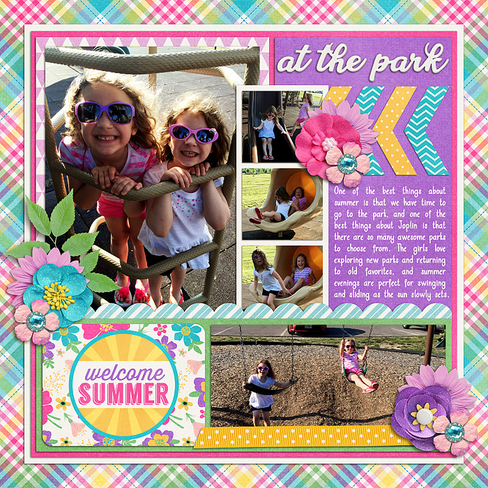 At the Park, Left Page