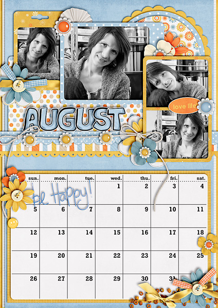 August 2012 Calendar