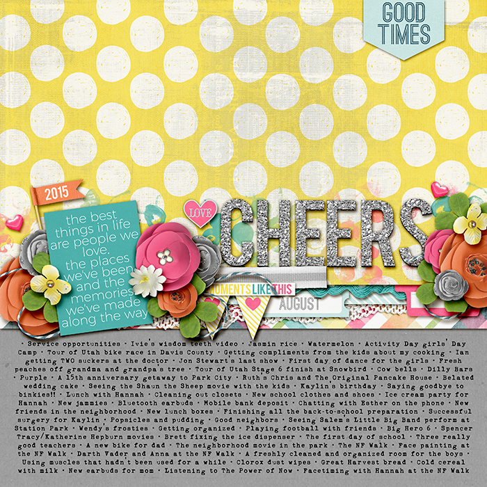 August 2015 Cheers
