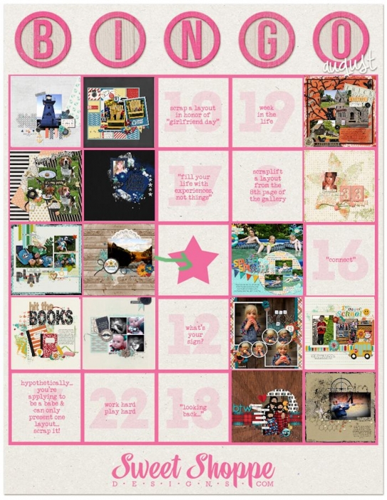 AUGUST BINGO CARD