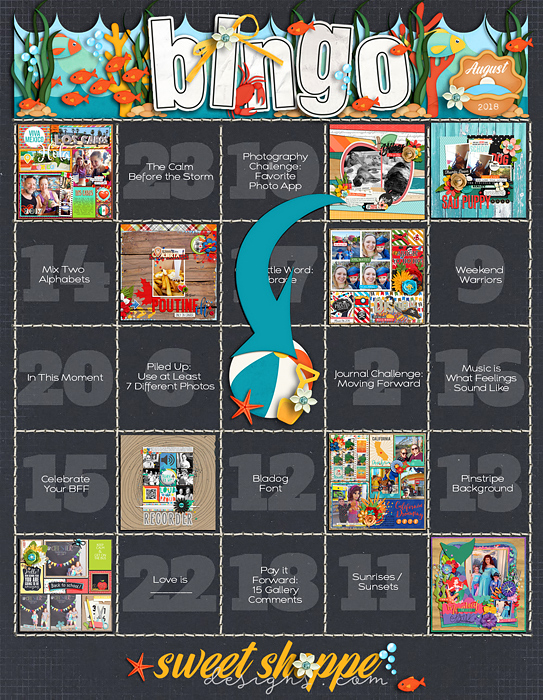 August Bingo Card