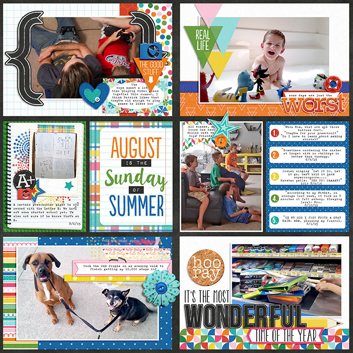 August Everyday Life Spread 1 - Left