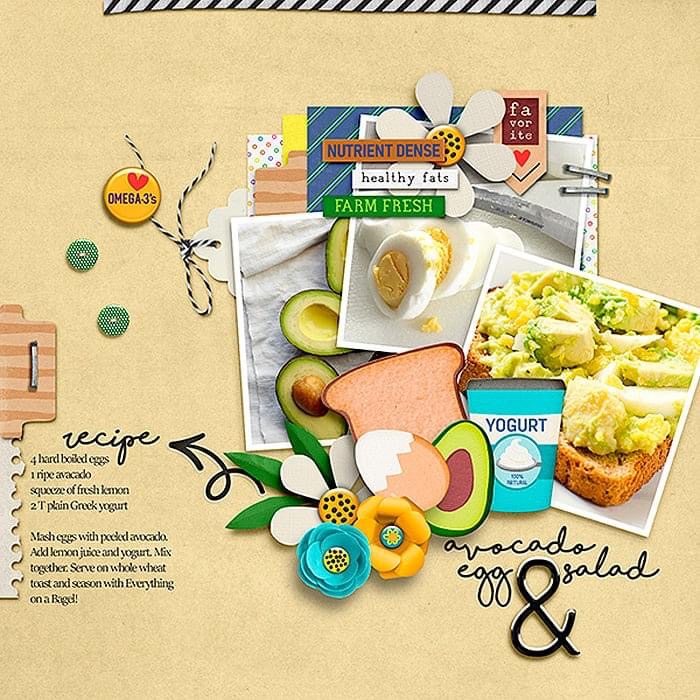 Avocado egg salad