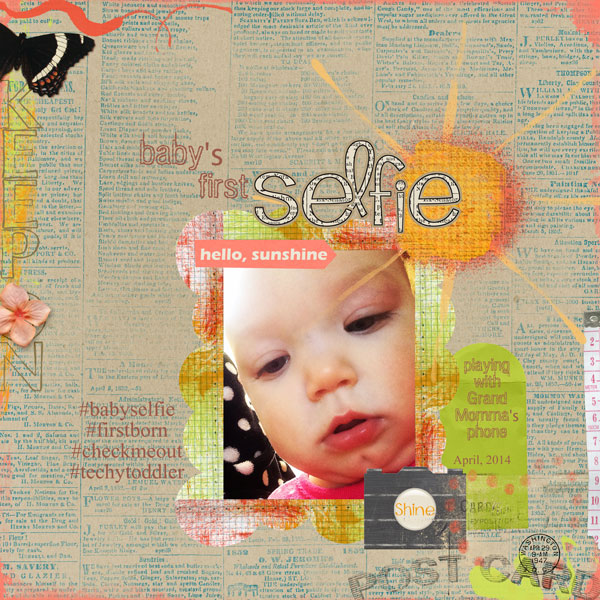 baby's first selfie!