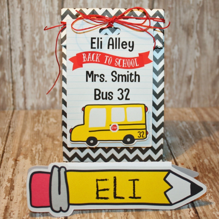 Back to School Name plate and name tag