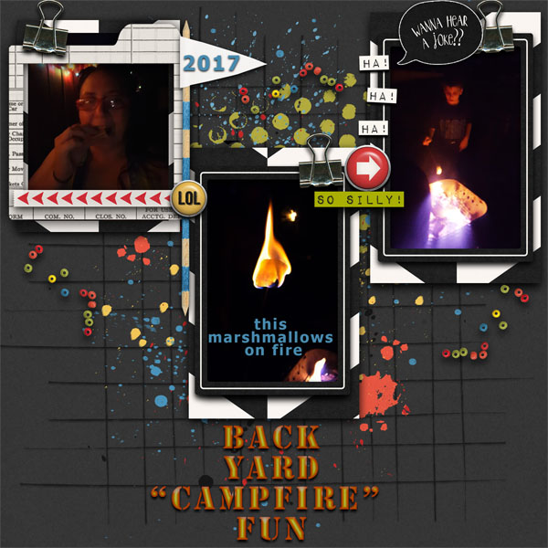 Backyard "campfire" fun