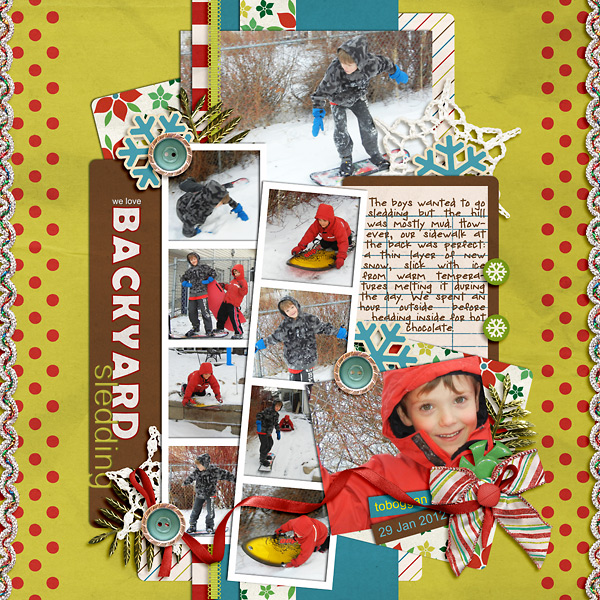 Backyard Sledding