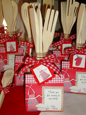 Baking Party Invites and Favors