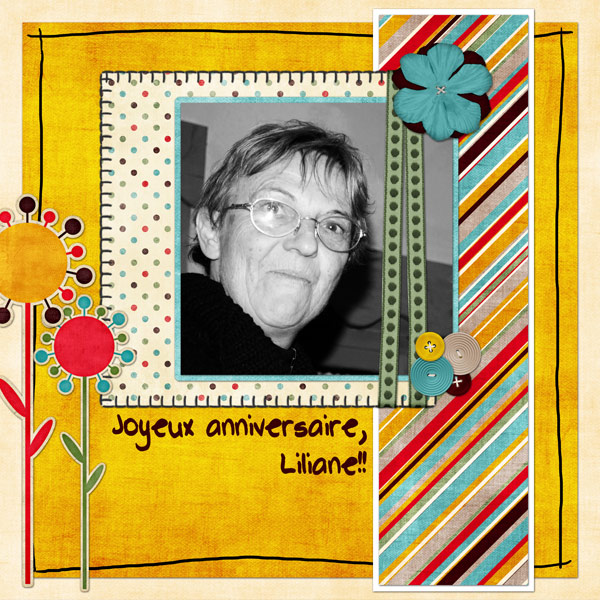 B'day card for my aunt