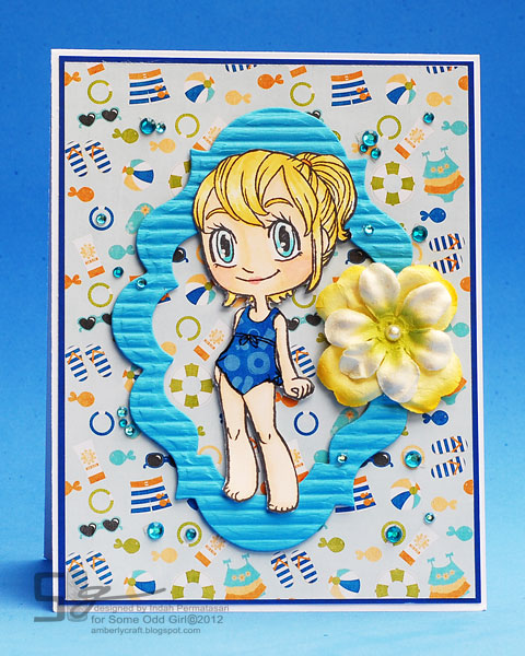 Beach Girl Card