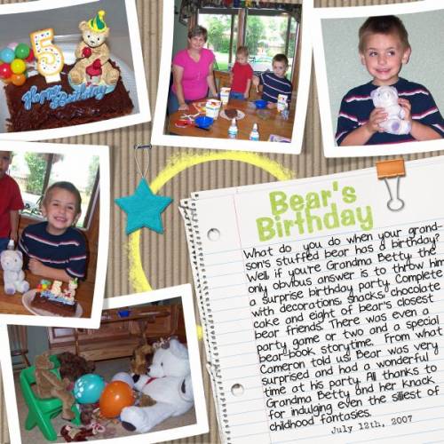 Bear's Birthday Party