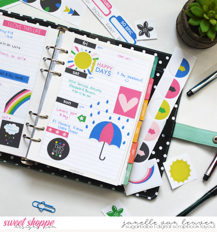 Beautiful Day Planner Spread