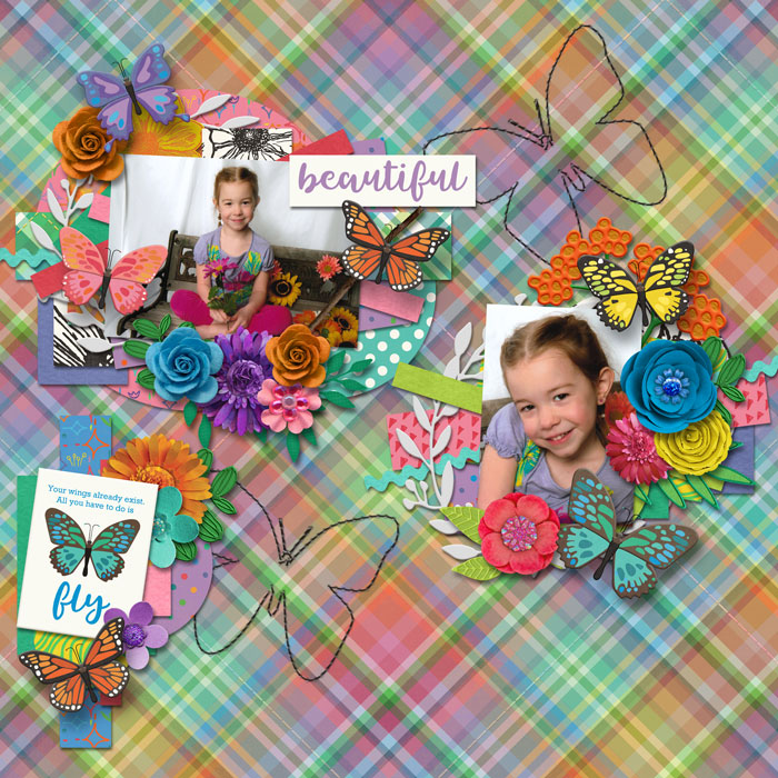 beautiful, like a butterfly